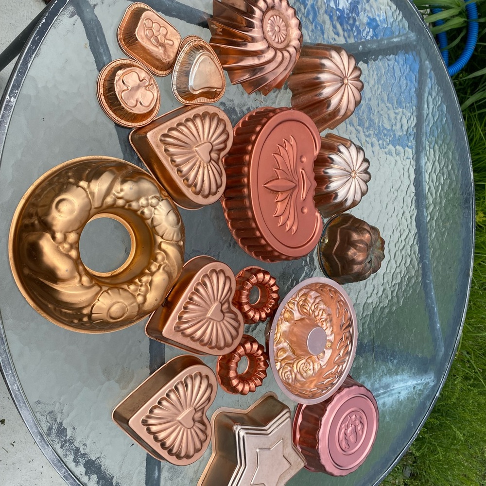 Vintage copper molds